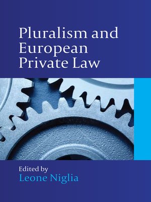 cover image of Pluralism and European Private Law